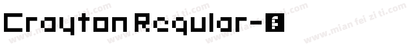Crayton Regular字体转换